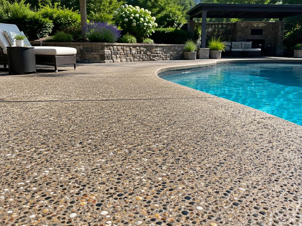 Pound Ridge pool deck