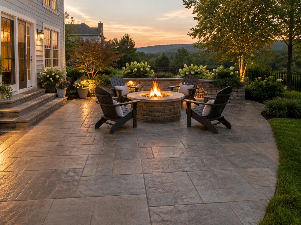 Bedford stamped patio
